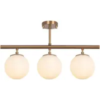 Opviq Lustre Fulgor | Vintage | Corps en métal et capuchon en verre