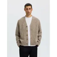 Selected Vestes en maille 'SLHCODY' beige foncé