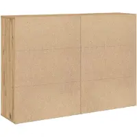 vidaXL Meuble de rangement 2 pièces, chêne artisanal, 60 x 31 x 84 cm, panneaux de particules