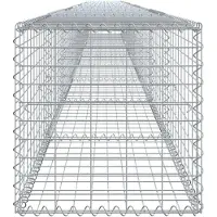 vidaXL Gabion avec couvercle 900x50x50 cm Fer galvanisé