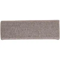 vidaXL Tapis d'escalier 15 pièces 65 x 21 x 4 cm Beige foncé Bord rectangulaire