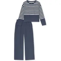 Schiesser Pyjama ' Casual Nightwear ' bleu / blanc naturel