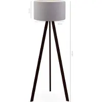 Opviq , AYD-2808, Lampadaire, gris, PVC, 21 x 38 x 140 cm