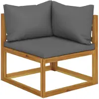 vidaXL Ensemble de salon de jardin en bois massif d'acacia Meubles de jardin