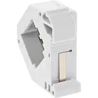 InLine Montage Keystone pour rail DIN, 1 port, gris clair