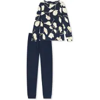 Schiesser Pyjama ' Comfort Nightwear ' crème / bleu foncé
