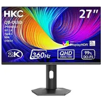 HKC Ecran PC Gaming GS27QES 27" 360 Hz QHD Gris