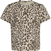 Adidas T-Shirt fonctionnel 'SEASONAL ANIMAL PRINT SPORT' beige / chocolat / noisette