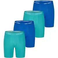 Happy Shorts Boxers turquoise / bleu cobalt / blanc