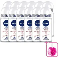 Nivea 12 déodorants roll-on Talc Sensation, anti-transpirant, 50 ml - Lot de 12