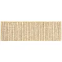 vidaXL Tapis d'escalier 15 pièces 65 x 21 x 4 cm Beige clair Bord rectangulaire