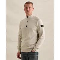 PME Legend Pull-over 'Pullover in 100% cotton with half-zip' beige