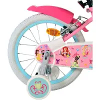 Volare Vélo pour enfants Magic Royals, modèle pour filles, 16 pouces, couleur rose, avec freins à main