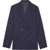 Anna field Blazer bleu foncé / blanc