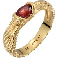 Elli Bague or / rouge rubis