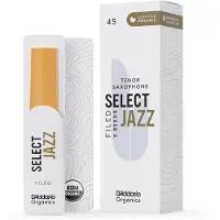 Daddario Organic Select Jazz Filed Tenor Sax Reeds 4M (5 Pack)