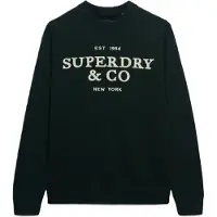 Superdry Pull-over sapin / blanc