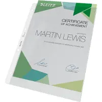 Leitz Pochette perforée 4700/4720 , format A4, ouverture sur le dessus, 100 p., insert papier