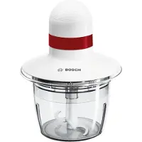 Bosch MMRP1000 hachoir électrique 0,8 L 400 W Rouge, Transparent, Blanc