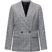Anna field Blazer 'Vichy' gris / bordeaux / noir / blanc