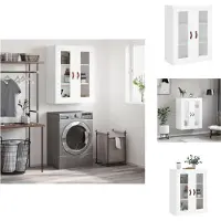 vidaXL Armoire murale blanc 69,5x34x90 cm