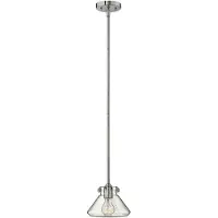 HINKLEY Suspension Congress chromée 1xE27x60W, verre, dimensions : 90,2 x 20,3 x 20,3 cm, IP20,