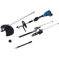 Scheppach Outil multifonctions sans fil BC-MFH400-X | Fonction 4 en 1 | 20V IXES | Moteur brushless | Coupe-bordures | Débroussailleuse | Taille-haies | Elagueuse sur perche