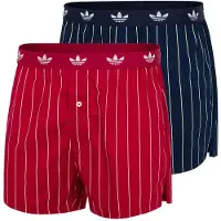 Adidas Boxers ' Comfort Cotton Woven ' bleu foncé / rouge