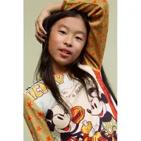 Desigual T-Shirt 'Mickey Mouse' bleu pastel / curry / orange / rouge