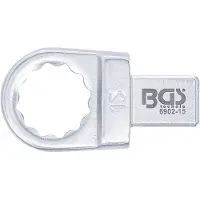 Bgs Clé annulaire 15 mm Empreinte 9 x 12 mm (15 mm)