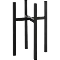 Mica Decorations Ascot Plant Stand XL - L34 x L34 x H50 cm - Métal - Noir
