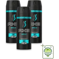Axe 3 vaporisateurs corporels Apollo - 150 ml - Lot de 3