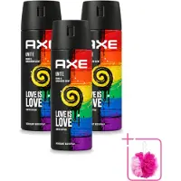 Axe 3 aérosols déodorants , format 150 ml - Lot de 3