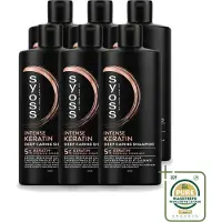 Syoss 6 flacons de shampooing Keratin Deep Caring - 440 ml - Lot de 6