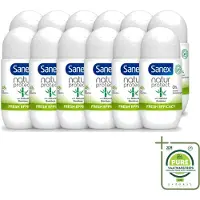 Sanex 12 déodorants roll-on Bamboo Fresh, efficacité prouvée, format 50 ml, lot de 12