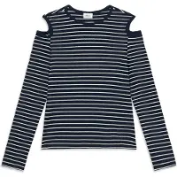 s.Oliver T-Shirt bleu marine / blanc