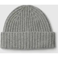 Selected Cachemire Bonnet Homme Gris ONE SIZE