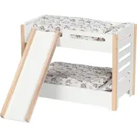 Goki Lit superposé en bois pour poupées avec toboggan