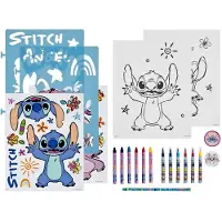 Disney Kit de coloriage Lilo & Stitch avec autocollants et feutres