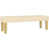 vidaXL Banc Crème 100x30x30 cm Tissu