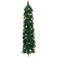 vidaXL Arbre de Noël artificiel pré-éclairé avec 45 LED 90 cm