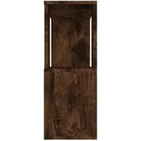 vidaXL Bibliothèque/Séparateur de pièce Chêne fumé 80x24x63 cm