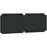 vidaXL Coussin de tête de lit "Zadar" noir 120 cm similicuir