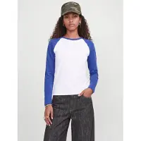JJXX T-shirt 'JXAmber' bleu / blanc