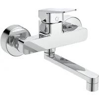 Ideal standard Ceraplan Robinetterie de cuisine murale, saillie 198mm, chrome, BD341AA