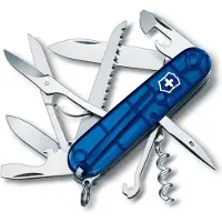 Victorinox Huntsman bleu transparent 1.3713.T2 couteau suisse