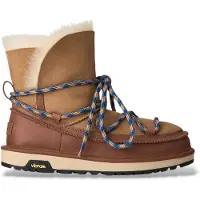 Ugg pour femme. 1180394 Bottes en cuir Classic Tread Boot marron (36), Plat, Lacets, Casuel