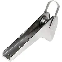 Osculati Rouleau De Proue Acier Inoxydable Bruce Trefoil 20kg 10-12 Mm 590x235x78 Mm