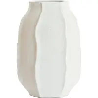 Light & Living Vase SAPHIRA en pierre avec aspect blanc mat - Ø33x50 cm