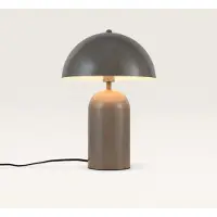 LUSENZ - Lampe de table Asteri 25W E14 Métal taupe IP20 intérieur